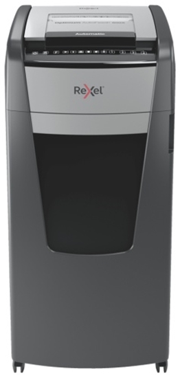 Picture of Rexel Optimum AutoFeed+ 600X Paper Shredder Cross shredding 4x36mm P-4 110L, 55 dB, Pilka/Juoda
