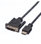 Picture of ROLINE DVI Cable, DVI (18+1) - HDMI, M/M, 1.5 m