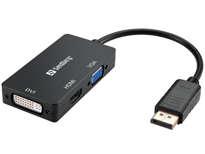 Attēls no Sandberg 509-11 Adapter DP>HDMI+DVI+VGA