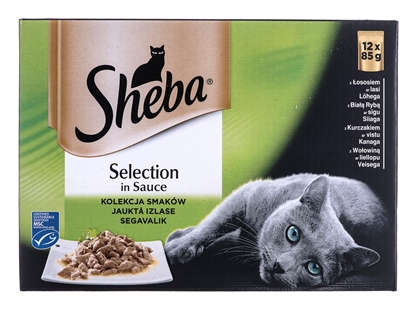 Attēls no Sheba Selection in Sauce Mix of Tastes 12 x 85 g