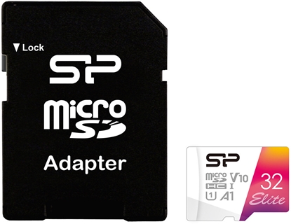 Picture of Silicon Power memory card microSDHC 32GB Elite + adapter