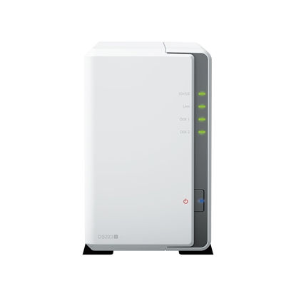 Picture of Synology DiskStation DS223J NAS/storage server Desktop Realtek RTD1619B 1 GB DDR4 DiskStation Manager White