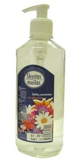 Изображение Soap, liquid, with glycerin, floral fragrance (no dyes), with dispenser, 500ml