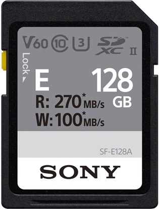 Attēls no Sony memory card SDXC 128GB E UHS-II C10 U3 V60