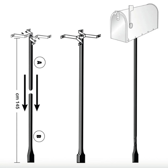 Picture of Statīvs pastkastei USA