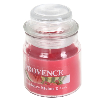 Picture of Svece arom.stikla trauc.Provence zemene 9cm