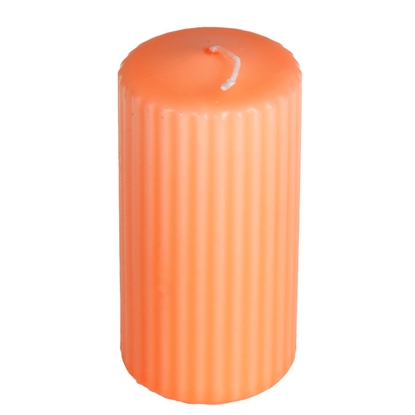 Изображение Svece stabs Rillēta oranža 6x12cm