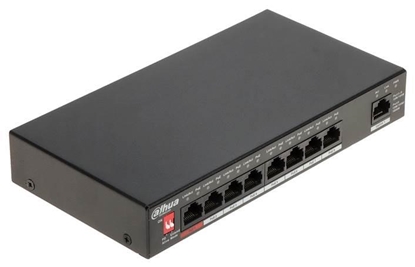 Attēls no Switch|DAHUA|Type L2|Desktop/pedestal|Rack|1x10Base-T / 100Base-TX / 1000Base-T|PoE ports 8|96 Watts|DH-PFS3009-8ET1GT-96-V2