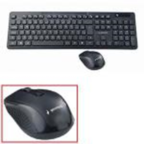 Picture of Tastatūra ar peli bezvada KBS-WCH-03 US melna Gembird