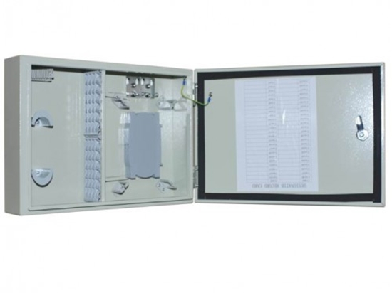 Picture of Tērauda sadales kārba optikai, 48 porti, Simplex, ārdarbu IP65