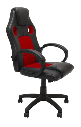 Picture of Topeshop FOTEL ENZO CZER-CZAR office/computer chair Padded seat Padded backrest