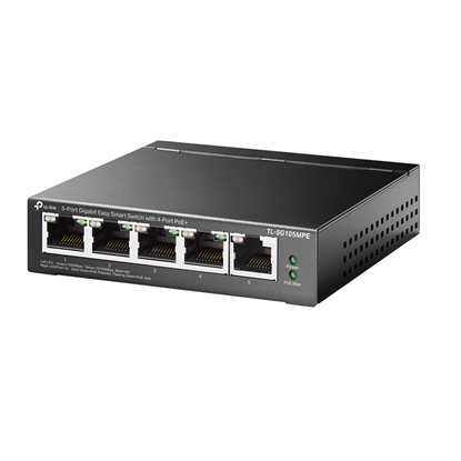 Picture of TP-Link 5-Port Gigabit Easy Smart Switch with 4-Port PoE+