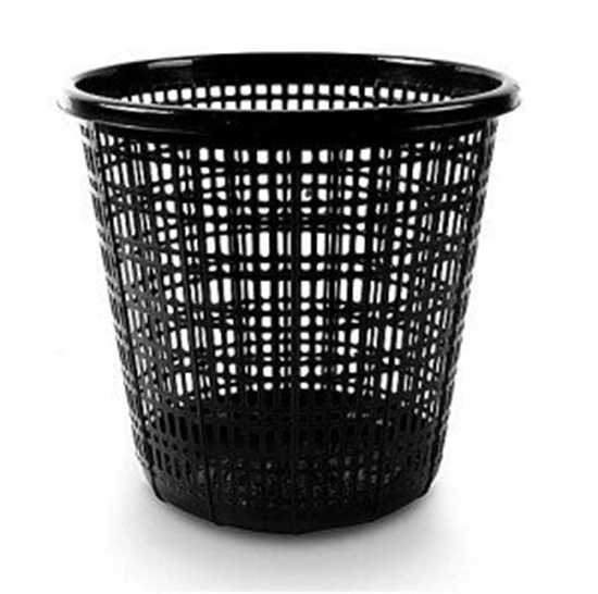 Изображение Trash bin 10l, black, plastic