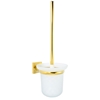 Picture of Tualetes birste ar turētāju Nero Gold