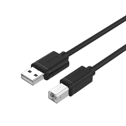 Picture of UNITEK Y-C421GBK USB cable 5 m USB 2.0 USB A USB B Black