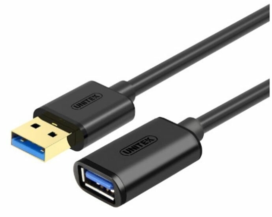 Picture of UNITEK Y-C456GBK USB cable 0,5 m USB 3.2 Gen 1 (3.1 Gen 1) USB A Black