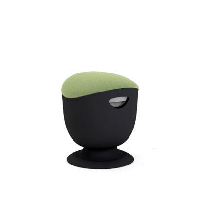 Изображение Up Up Seul ergonomic balance stool Black, D42 Green fabric