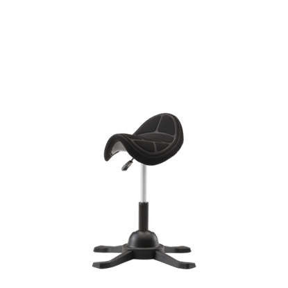 Picture of Up Up Toronto ergonomic balance stool Black, Black fabric, longer gas lift