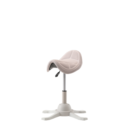 Изображение Up Up Toronto ergonomic balance stool White, Ivory fabric, longer gas lift