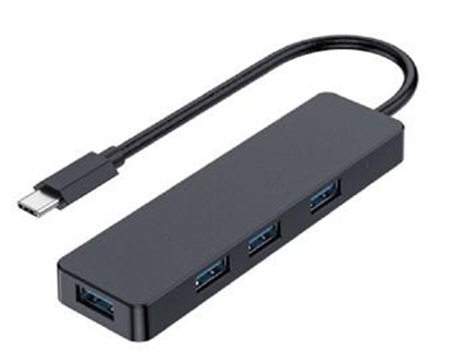 Picture of USB Centrmezgls Gembird USB Type-C 4-port Black