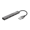 Picture of USB Centrmezgls Trust Halyx Aluminium 4-Port Mini USB Hub Silver