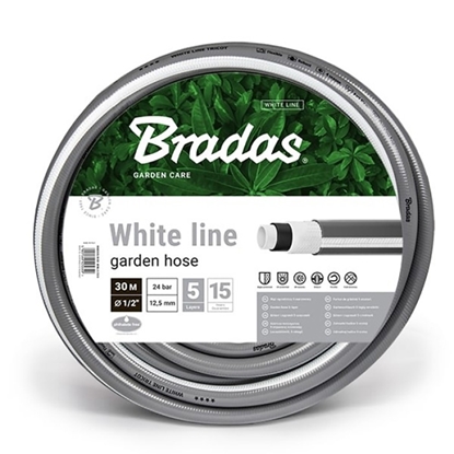 Picture of Ūdens šļūtene White Line 1/2'-50m pelēka WL1/250