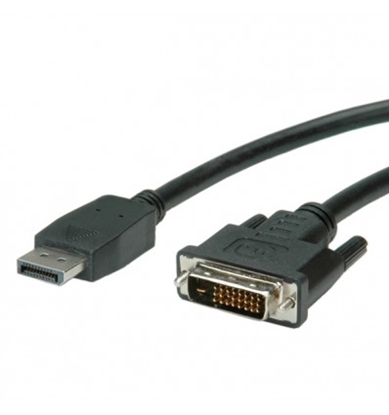 Attēls no VALUE DisplayPort Cable, DP M - DVI (24+1) M 1 m