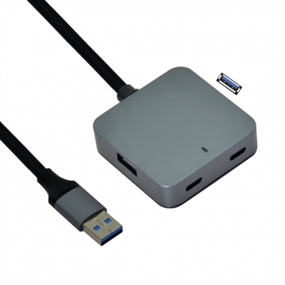 Attēls no VALUE USB 3.2 Gen1 Hub, 4 Ports (2x A + 2x C), with Extension Cable, 5 m