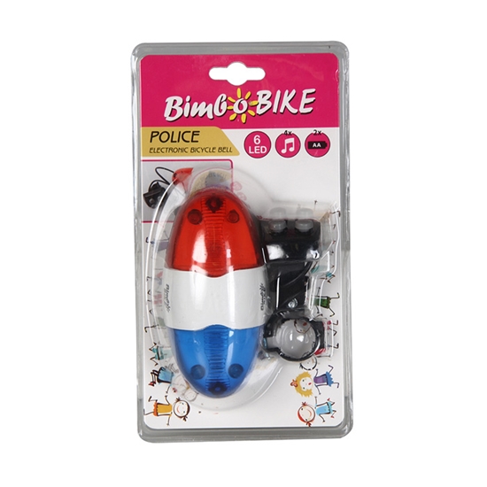 Picture of Velo zvans ar 6LED POLICE, 6skaņas