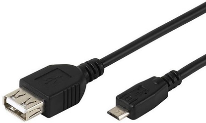 Picture of Vivanco cable microUSB - USB OTG 0.15m (45298)