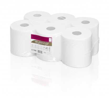 Picture of WEPA Centre Feed Rolls for Feed point system RPCB2150 - FP,2-Ply 150m 600 sheets, 20x25, Cellulose (