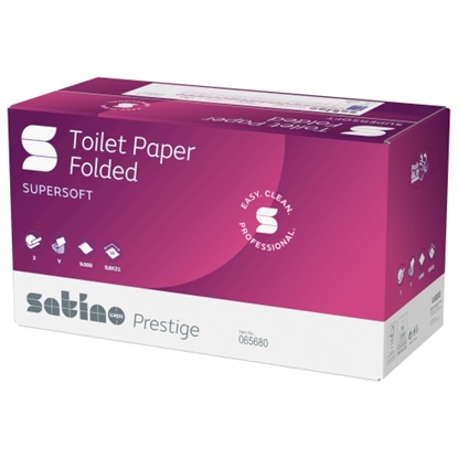 Attēls no Wepa Toilet paper in sheets LTPCB2300V, 300 sheets, 10.5 x 20.5, Cellulose, (30pcs)