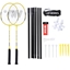 Изображение Wish Alumtec badminton racket set 2 rackets + 3 ailerons + net + lines