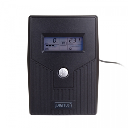 Picture of Zasilacz awaryjny UPS Line-Ineractive LCD, 600VA/360W, 1x12V/7Ah, AVR, 2xSCHUKO, USB, RJ11