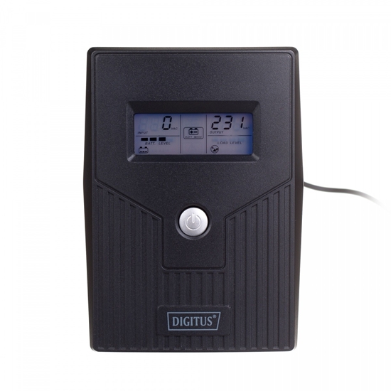 Picture of Zasilacz awaryjny UPS Line-Ineractive LCD, 800VA/480W, 1x12V/9Ah, AVR, 2xSCHUKO, USB, RJ11