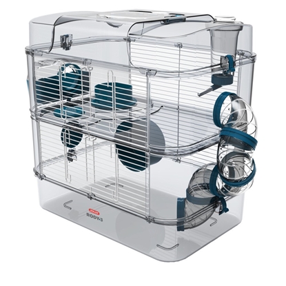 Picture of ZOLUX Rody3 DUO - rodent cage - Blue