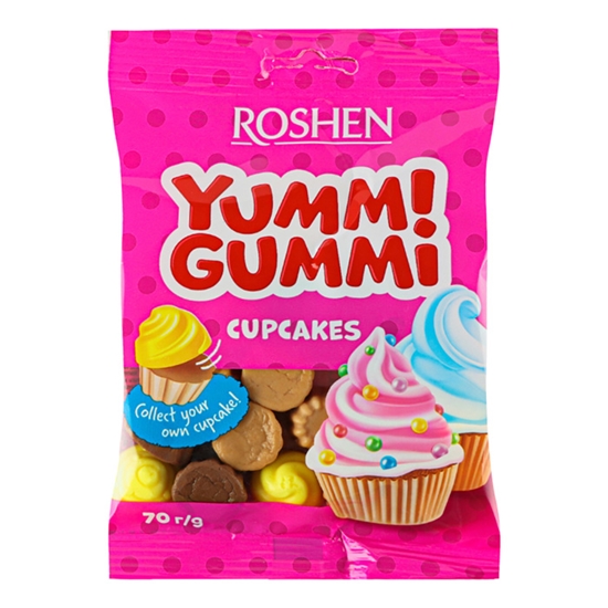 Picture of Želejkonfektes Roshen Yummi Gummi CupCakes 70g