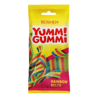 Picture of Želejkonfektes Roshen Yummi Gummi SourBelts 70g
