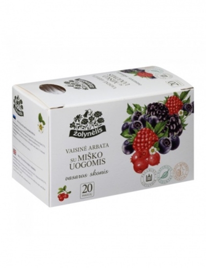 Изображение Žolynėlis Fruit tea Summer taste with forest fruits, 40g (2g x20)