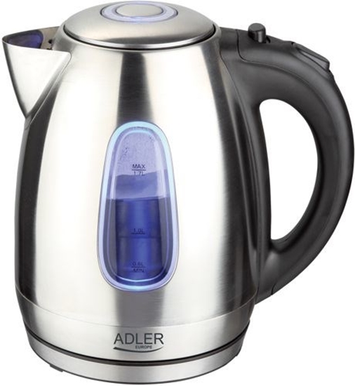 Изображение Adler AD 1223 electric kettle 1.7 L Black,Stainless steel 2200 W