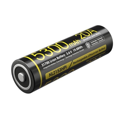 Picture of BATTERY RECH. LI-ION 3.6V/NL2153HPI(5300MAH) NITECORE
