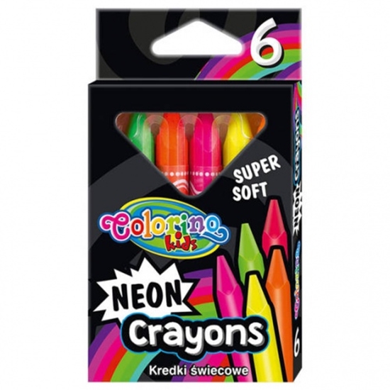 Изображение Colorino Kids Neon Crayons 6 colours