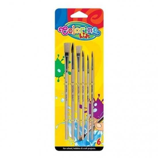 Picture of Colorino Kids Paint brushes 6 pcs blister