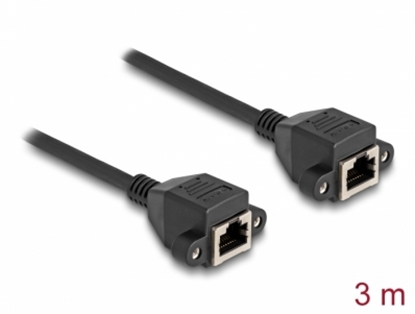 Attēls no Delock RJ50 Extension Cable female to female S/FTP 3 m black