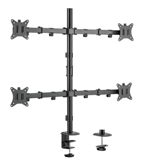 Picture of Equip 17"-32" Articulating Quad Monitor Desk Mount Bracket