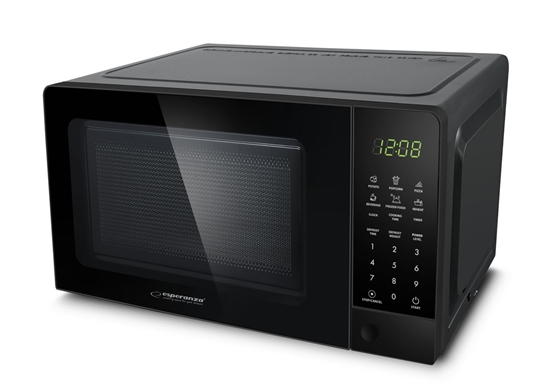Изображение Esperanza EKO009 microwave Black Solo microwave Countertop 20 L 700 W