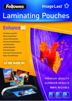 Picture of Fellowes ImageLast A3 80 Micron Laminating Pouch - 100 pack