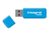 Picture of Integral 32GB USB2.0 DRIVE NEON BLUE USB flash drive USB Type-A 2.0