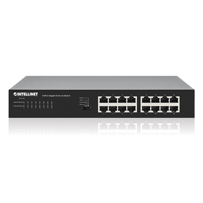 Изображение Intellinet 561815 network switch Gigabit Ethernet (10/100/1000) Black