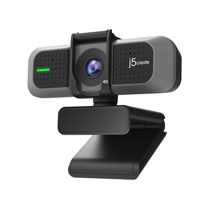 Picture of j5create JVU430 USB 4K Ultra HD Webcam, 3840 x 2160 Video Capture Resolution, Black and Silver